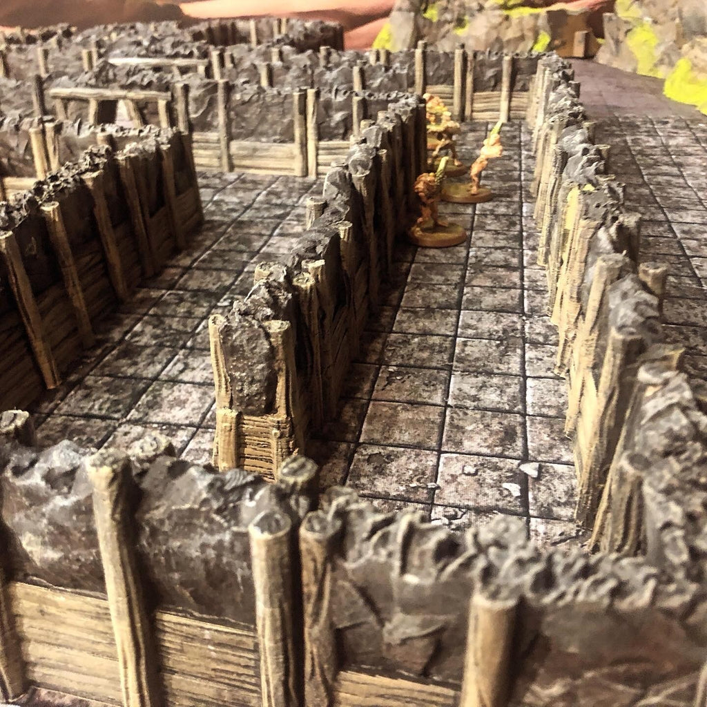 Interior Mine Walls15 Walls, modular with 6x2mm Magnet Slots