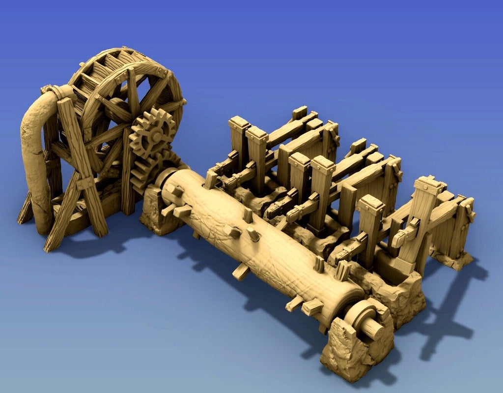 Paper Mill - Parchment Workshop - Shelves, Machines, and Press for Stationery