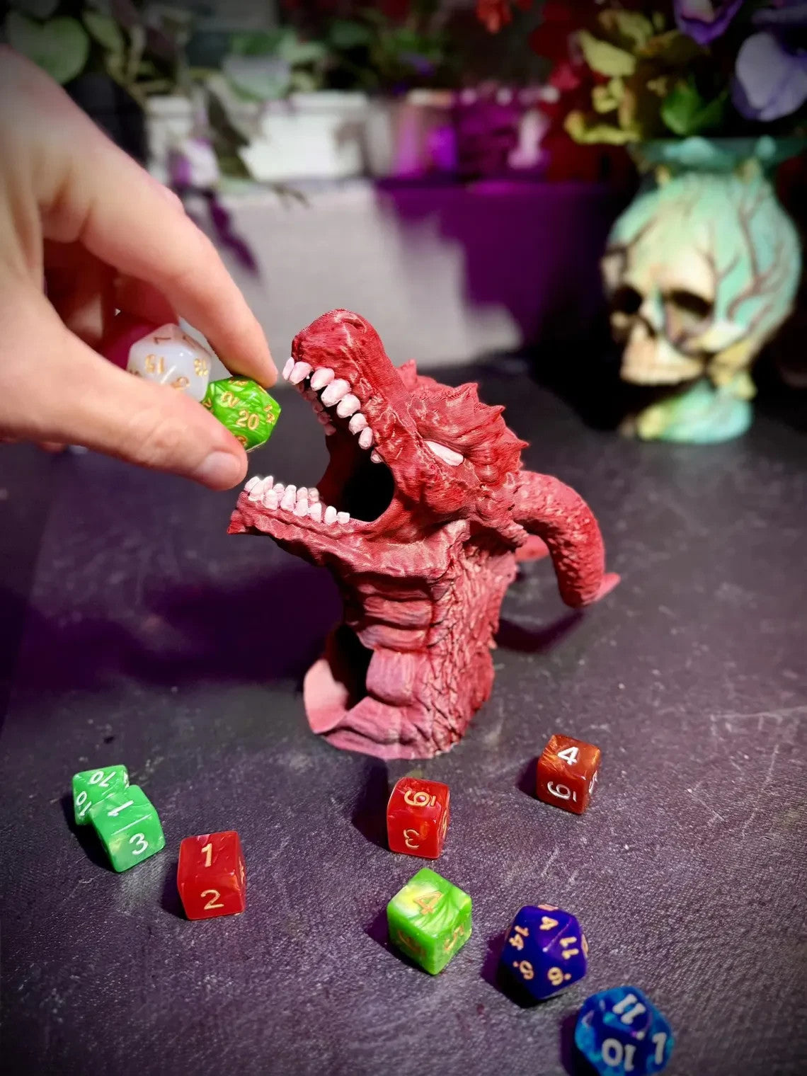 Dragon Dice Tower - Dice Roller for DnD, Warhammer, more (unpainted)