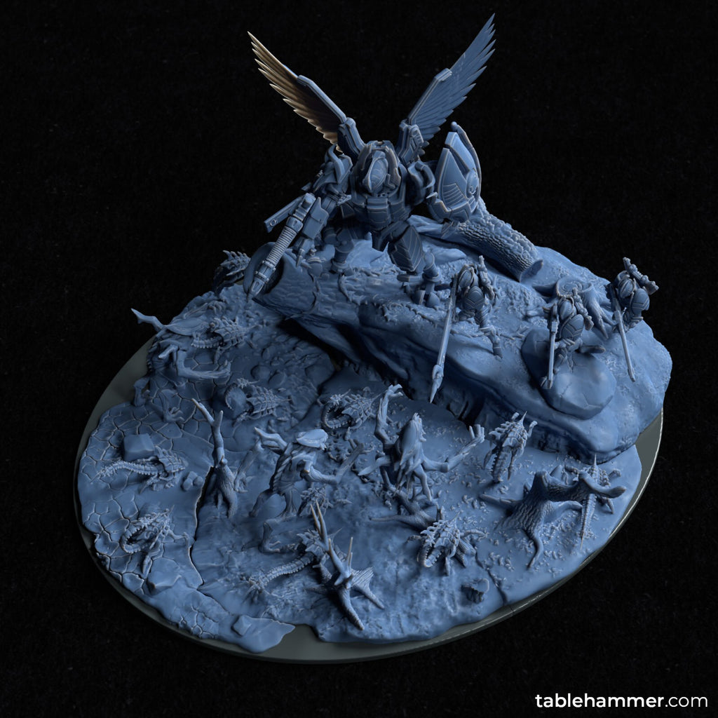 Hold the Line – Cinematic 3D printable sci-fi diorama