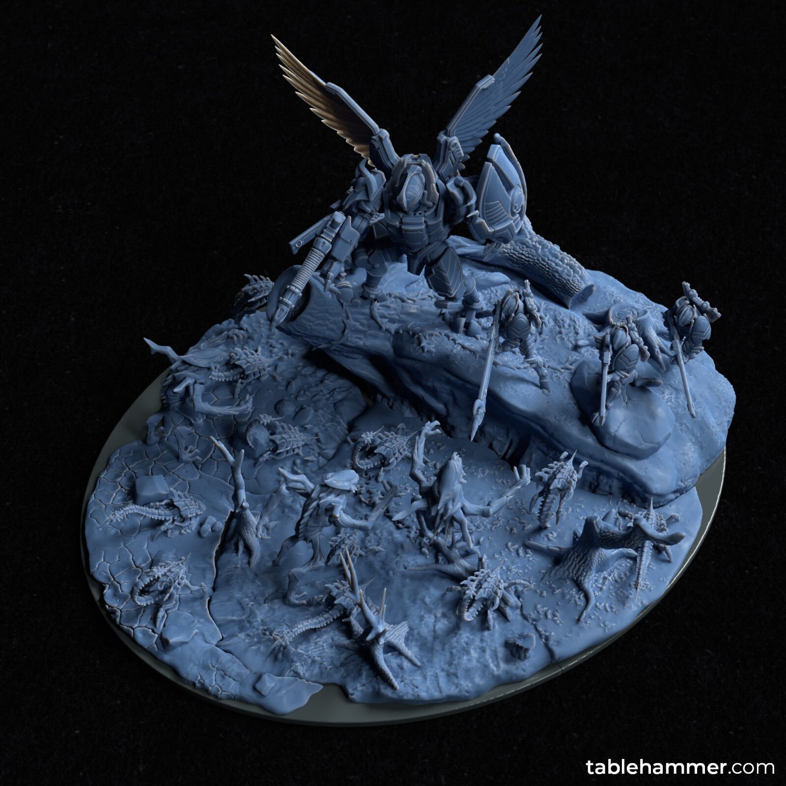Hold the Line – Cinematic 3D printable sci-fi diorama