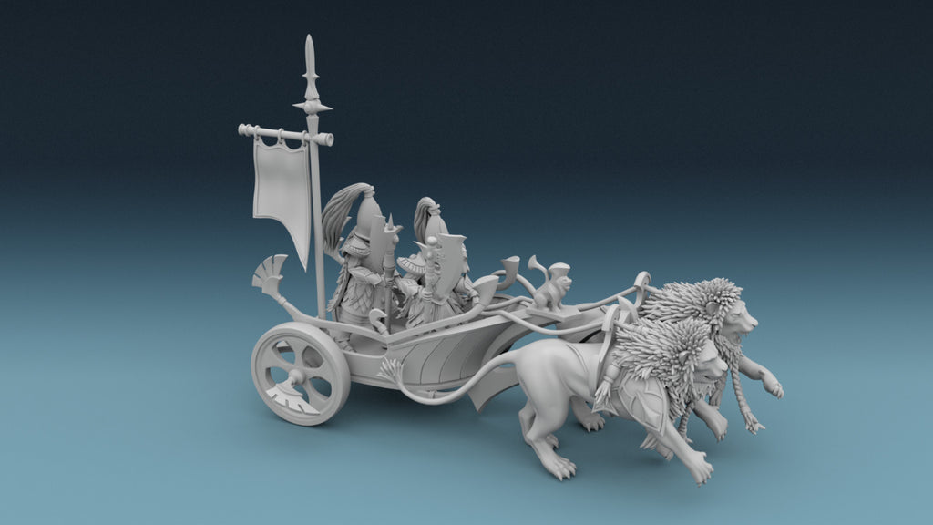 Elf Chariot with Lion - Elven Heavy Assault Chariot