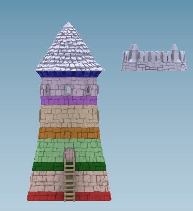 Watchtower with Ladder Access. Includes Battlement Option