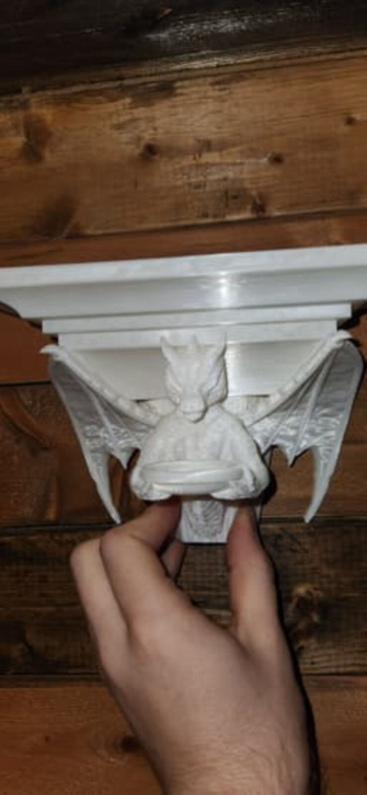 Small Dragon Shelf - Accessory Holder - Gargoyle Wall Decor Shelving Unit