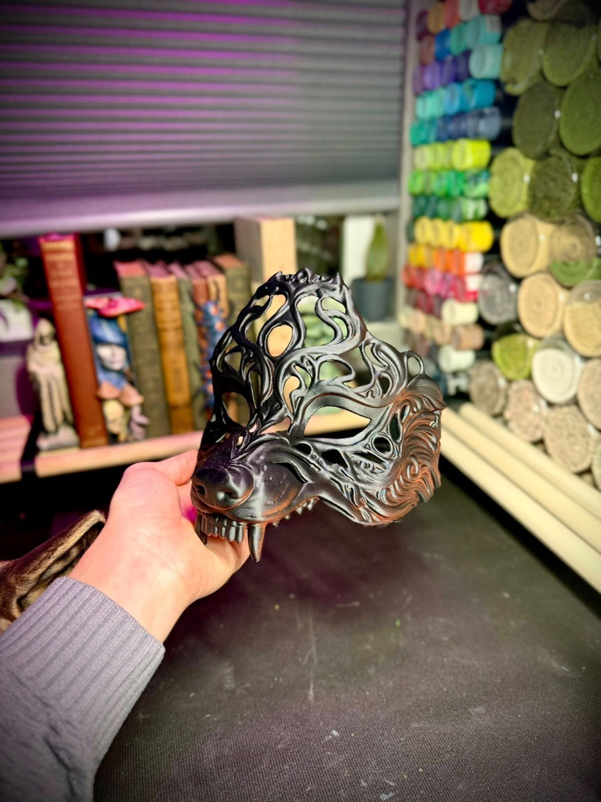 Wolf Masquerade Mask - Cosplay - Renaissance Mask (unpainted)
