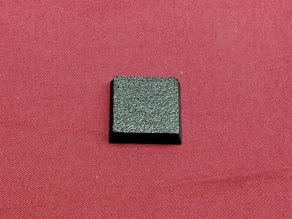 20mm Square Bases - Plain Beveled Bases - Wargaming Old School Bases