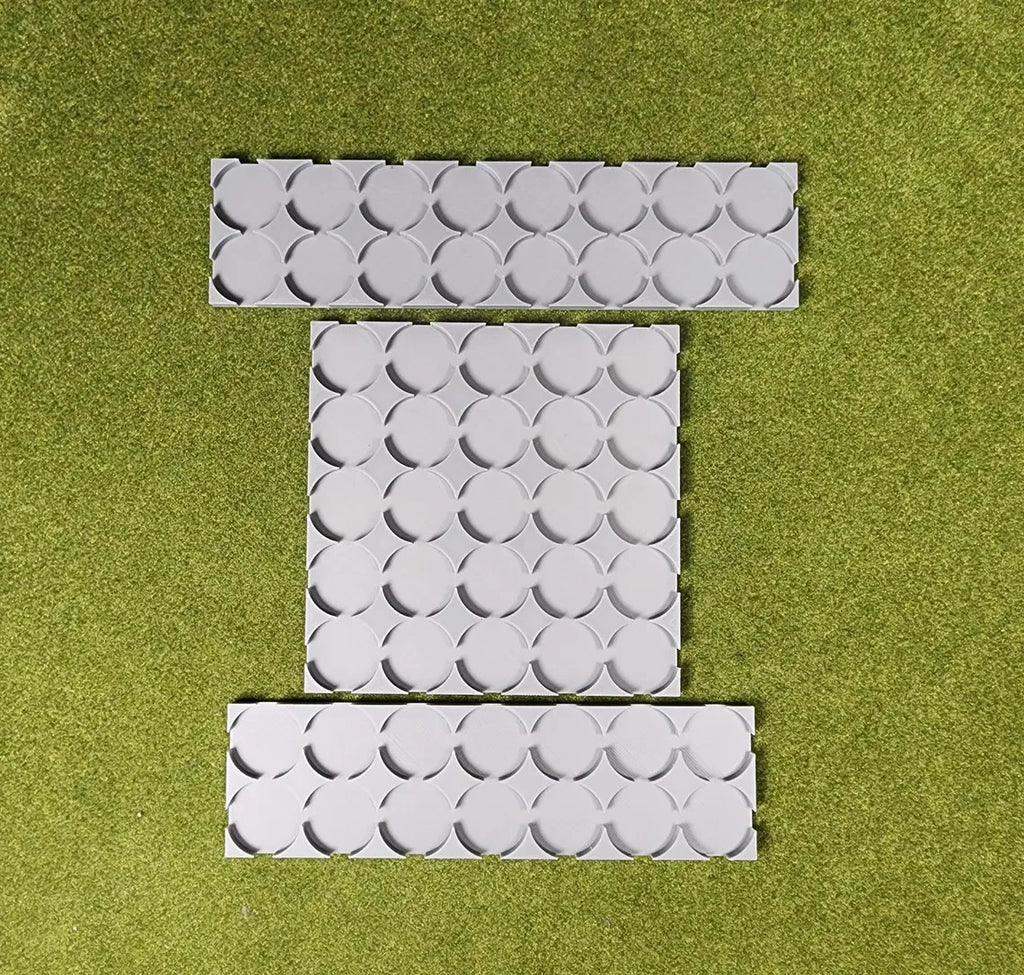 25mm Round To 25mm Square Base Conversion Movement Trays - Wargaming Old School