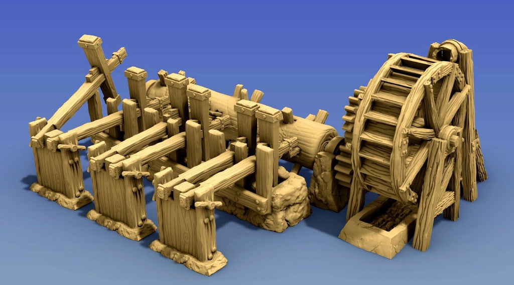 Paper Mill - Parchment Workshop - Shelves, Machines, and Press for Stationery