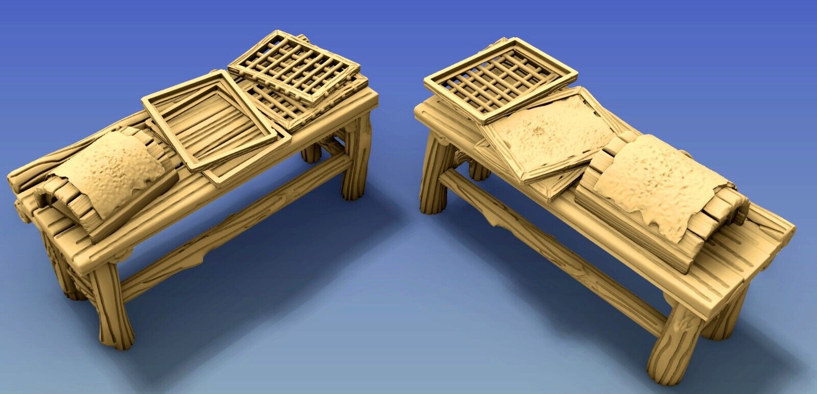 Paper Mill - Parchment Workshop - Shelves, Machines, and Press for Stationery