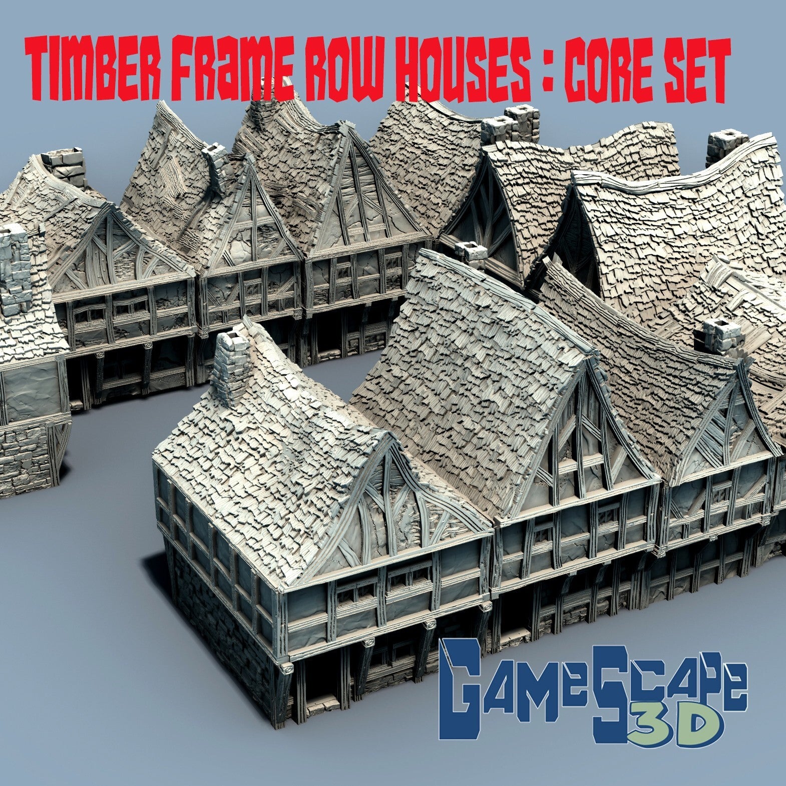 Timber Frame Row Houses   with Bits - Home Units for Village or Hamlet