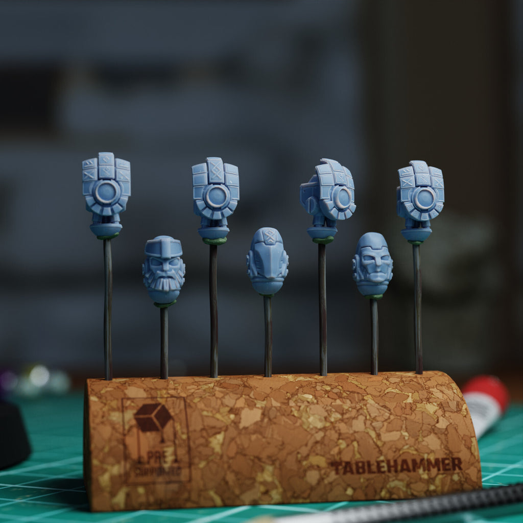 Robot drone automata infantry heads – Bits pack