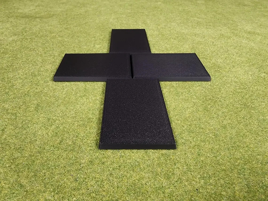 40x60mm Square Bases - Plain Beveled Bases - Wargaming Old School Bases