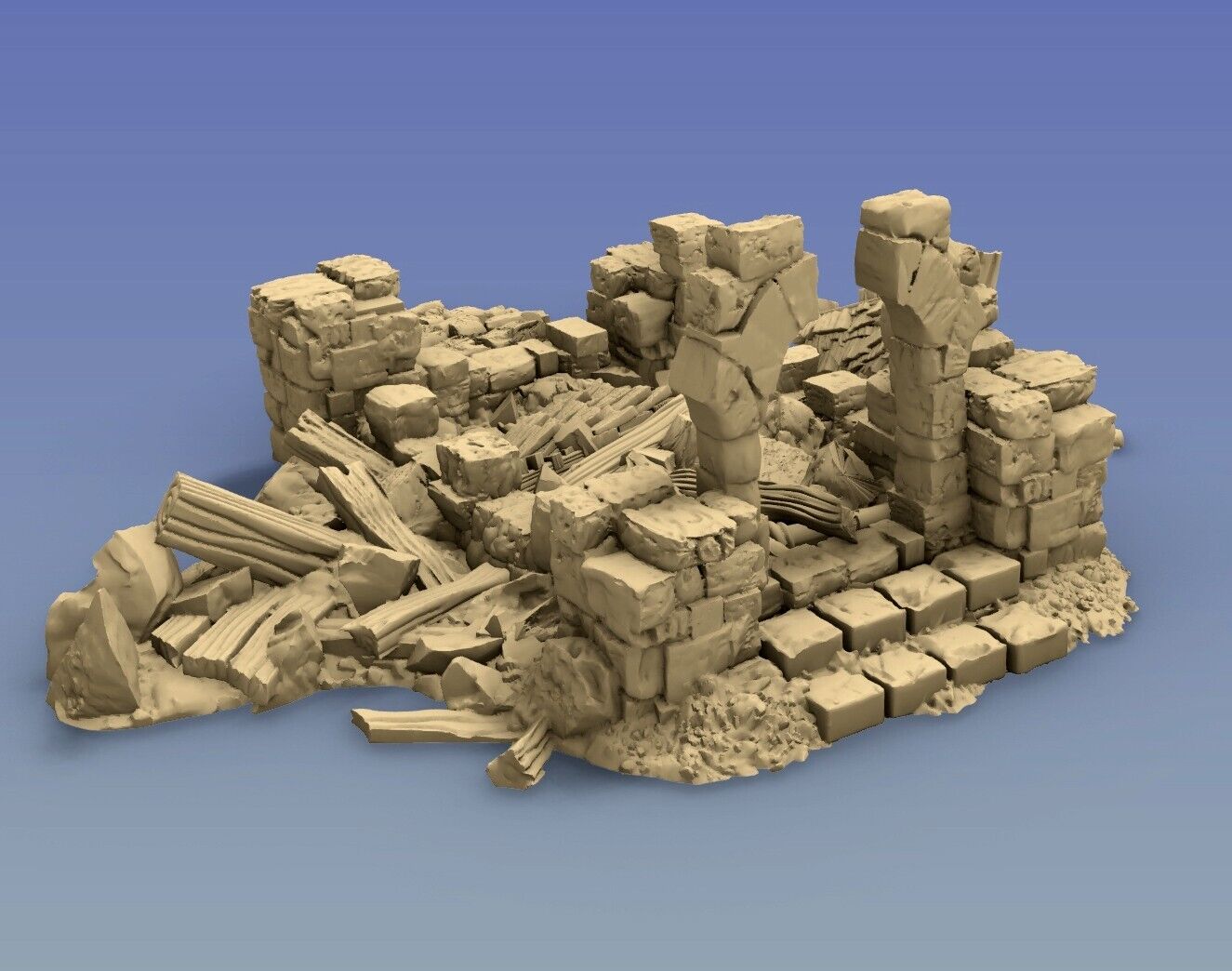 Rubble Building Ruin - Damaged Structure - Destroyed Debris - Wreckage