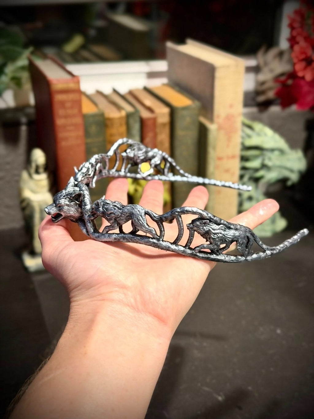 Wolf Tiara - Cosplay - DnD Gift - Renaissance Crown (unpainted)