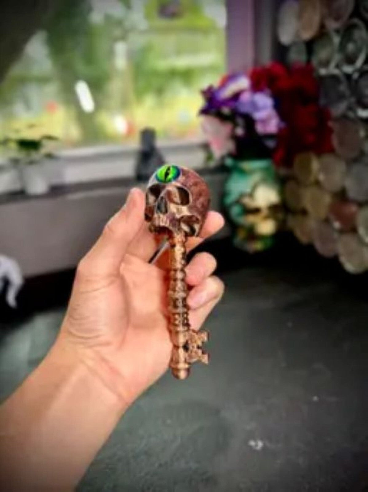 Skeleton Key - Spooky Halloween Decor - Gothic Adornment