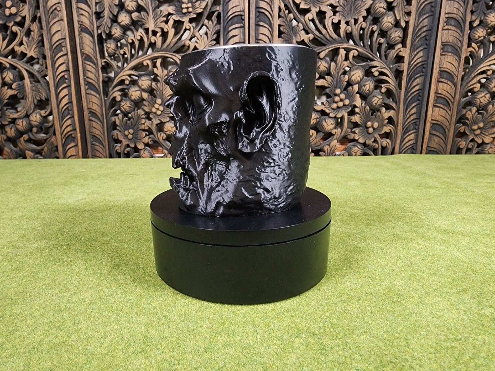 Zombie Cup - Frankenstein's Mug on a Mug - Halloween Mug (unpainted)
