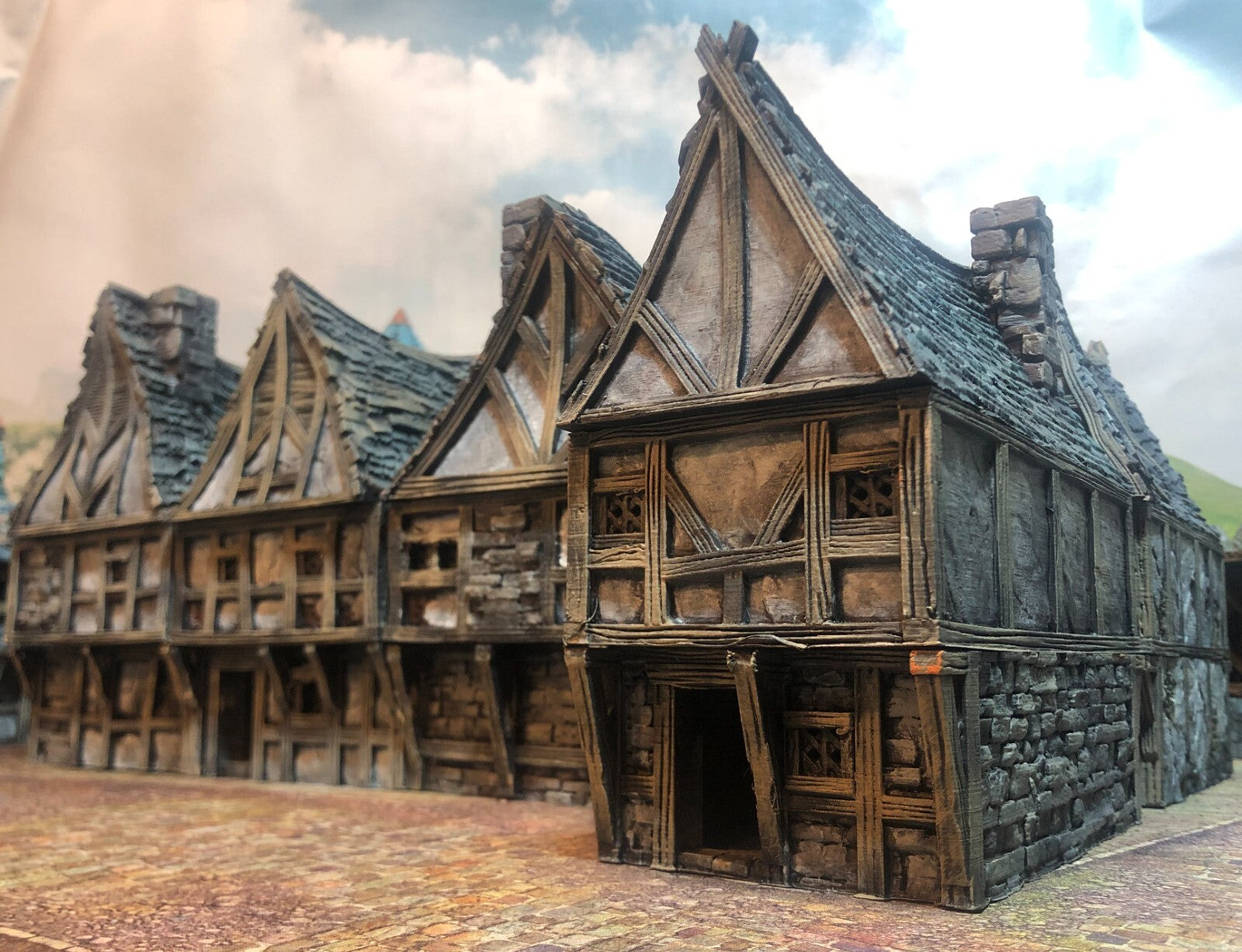 Timber Frame Row Houses   with Bits - Home Units for Village or Hamlet