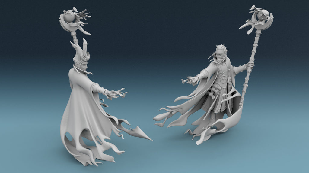 Elven Wizards Evoking Magic