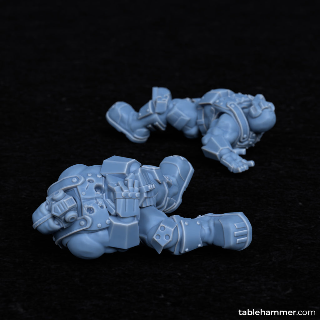 Ogre Casualties (scifi ogre security team corpses) -Infantry Bodies and Cadavers