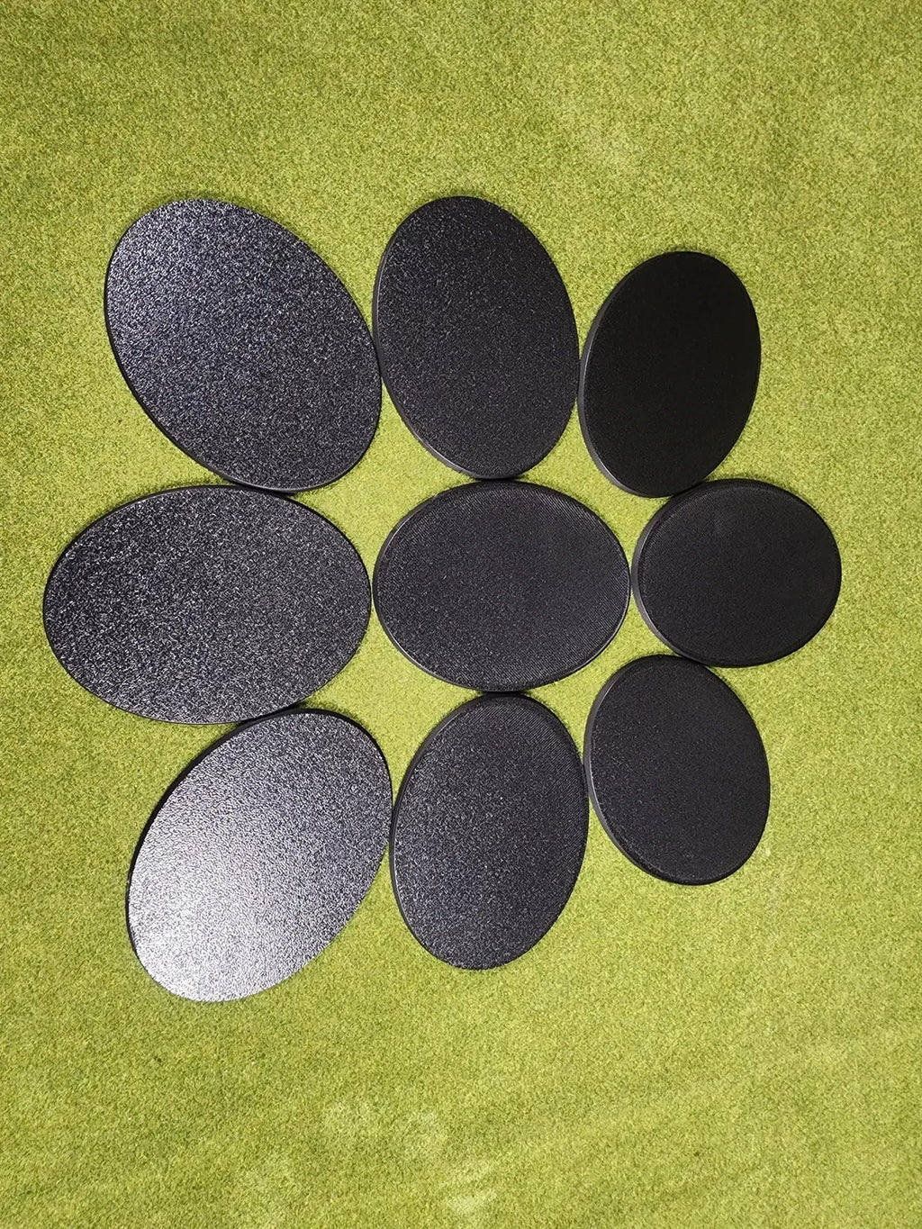 120x92mm Oval Base - Plain Beveled Bases - Wargaming Old School Bases
