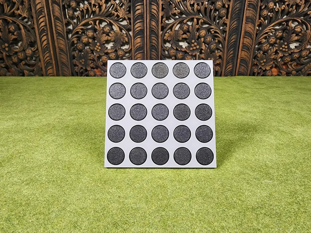 20mm Round to 25mm Base Conversion Movement Trays - Wargaming Old School Trays