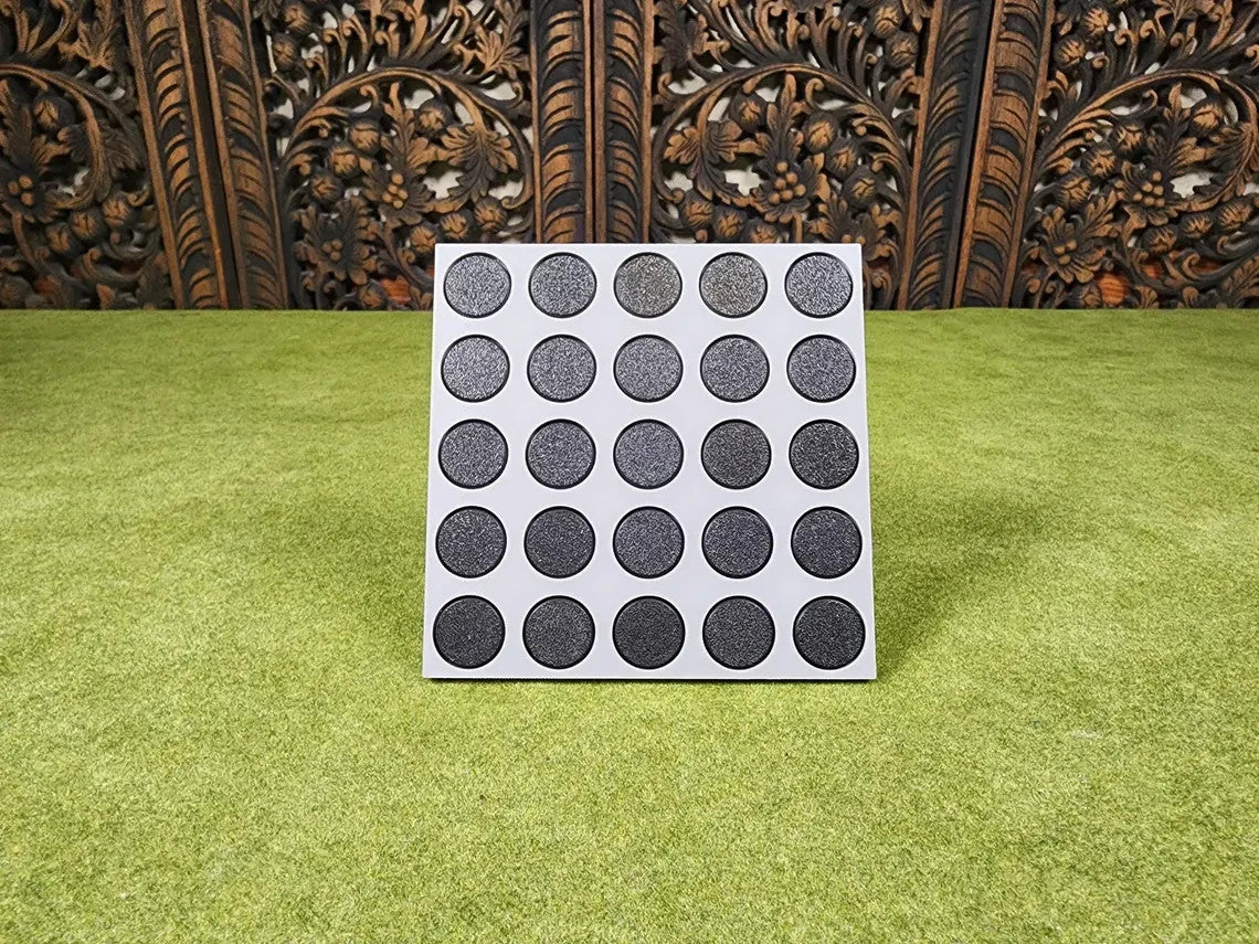 20mm Round to 25mm Base Conversion Movement Trays - Wargaming Old School Trays
