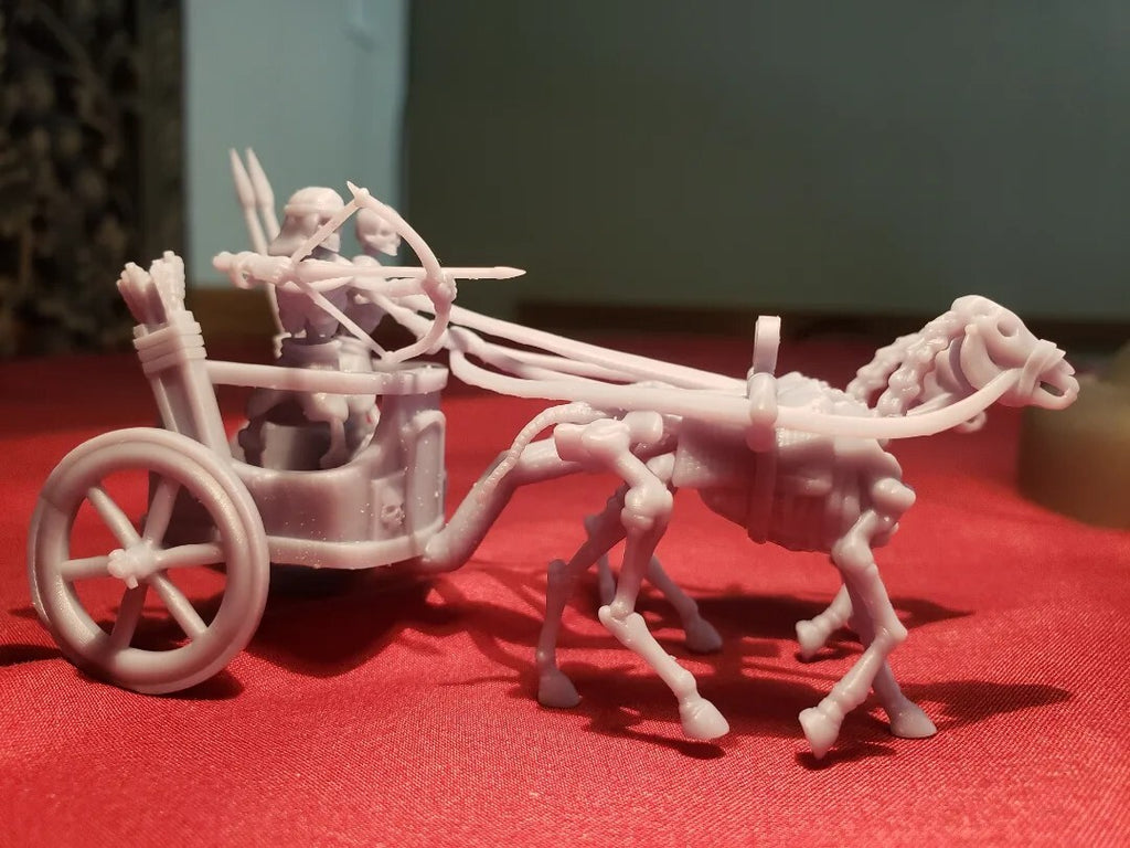 Ancient Charioteers - Skeleton Tomb Chariots - Desert Undead