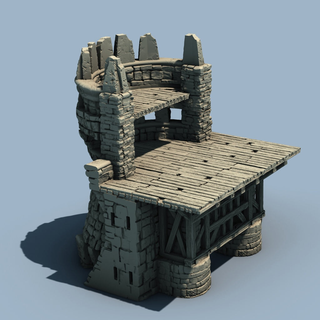Expansion Citadel Wall Straight Half Tower