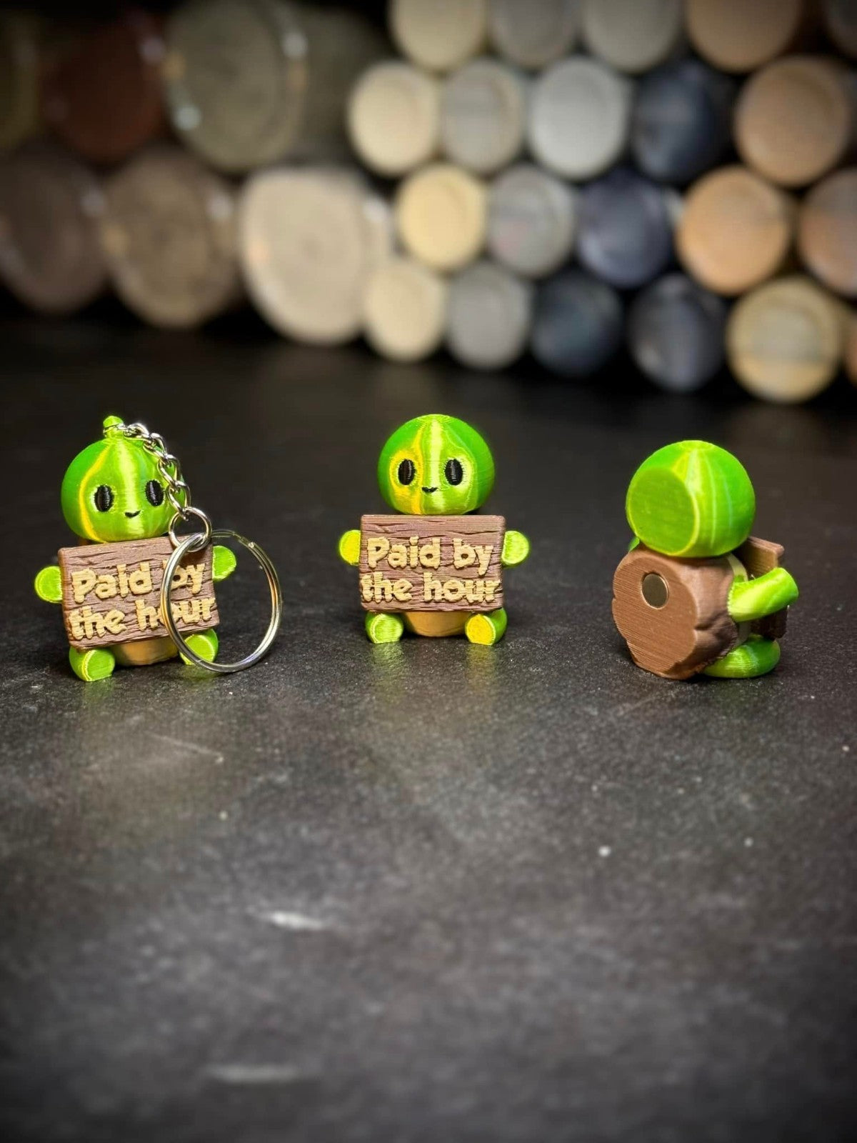Timmy the Timely Turtle - Ultra Cute Magnet, Keychain, and Figurine (unpainted)