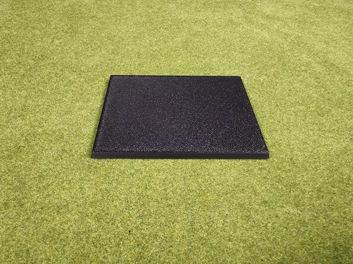75x100mm Square Bases - Plain Beveled Bases - Wargaming Old School Bases