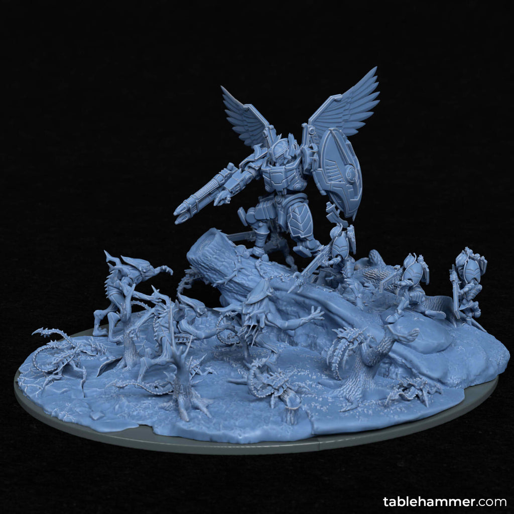Hold the Line – Cinematic 3D printable sci-fi diorama