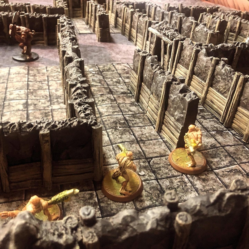 Interior Mine Walls15 Walls, modular with 6x2mm Magnet Slots