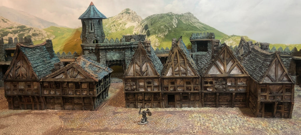 Timber Frame Row Houses   with Bits - Home Units for Village or Hamlet