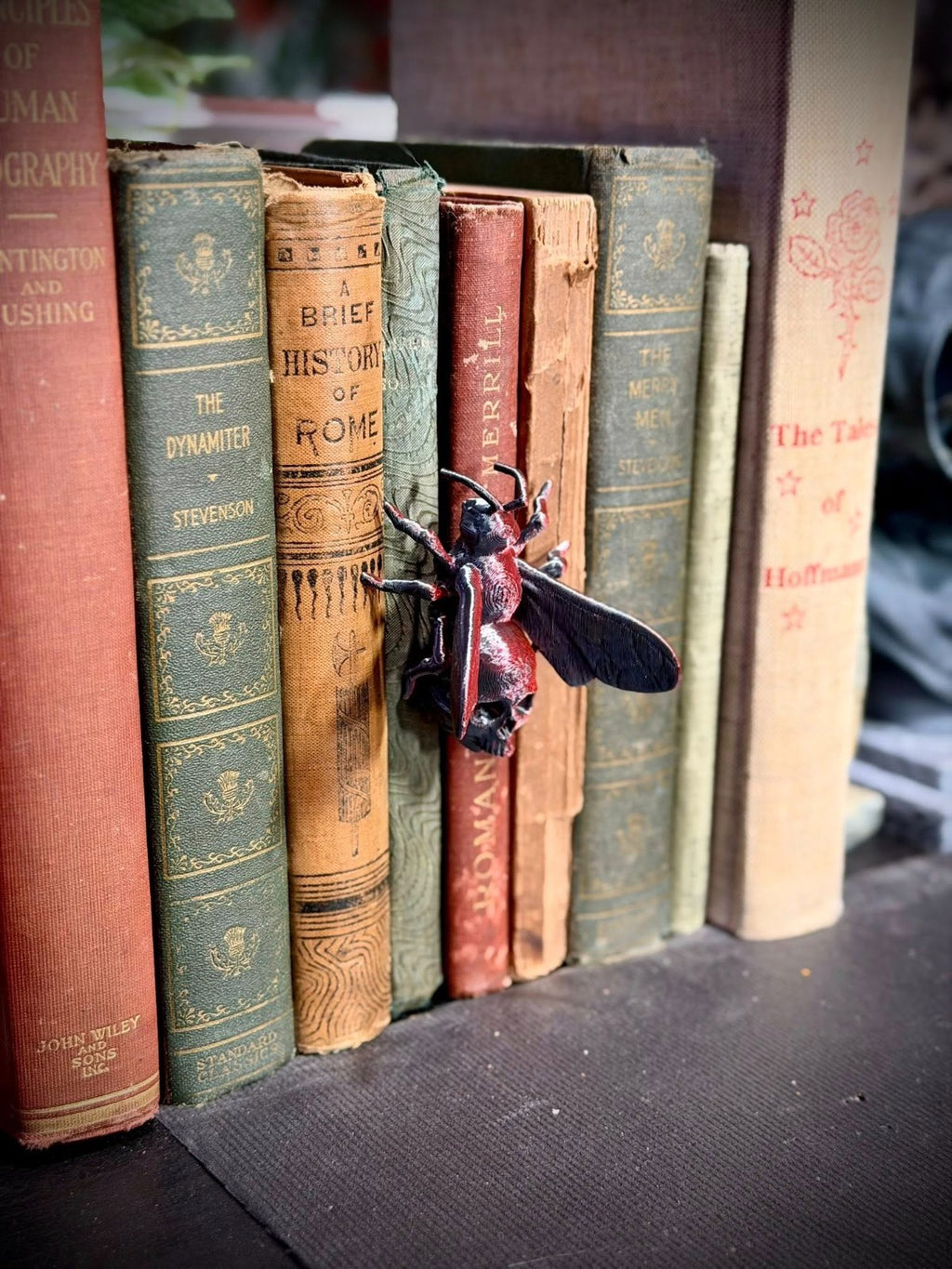 Skull Bee Spine Hugger - Magnet - Gothic Decor - Gardening Decor (unpainted)