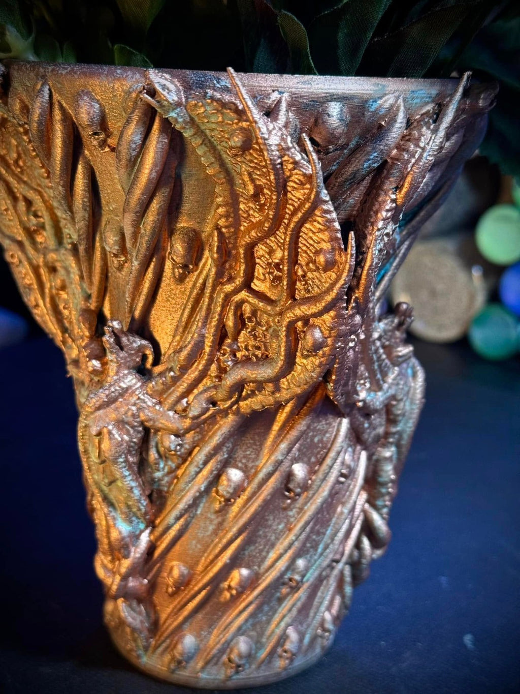 The Dragon Angel Vase - Decorative DnD Table Centerpiece (unpainted)
