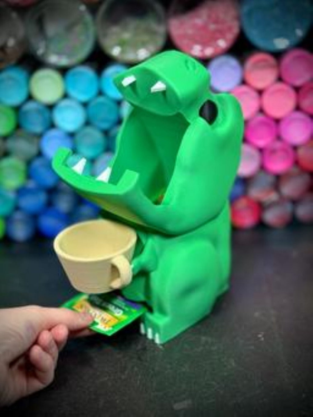 Tea Rex - Tea Bag Holder - Cute T-Rex Dinosaur Teatime Accessory