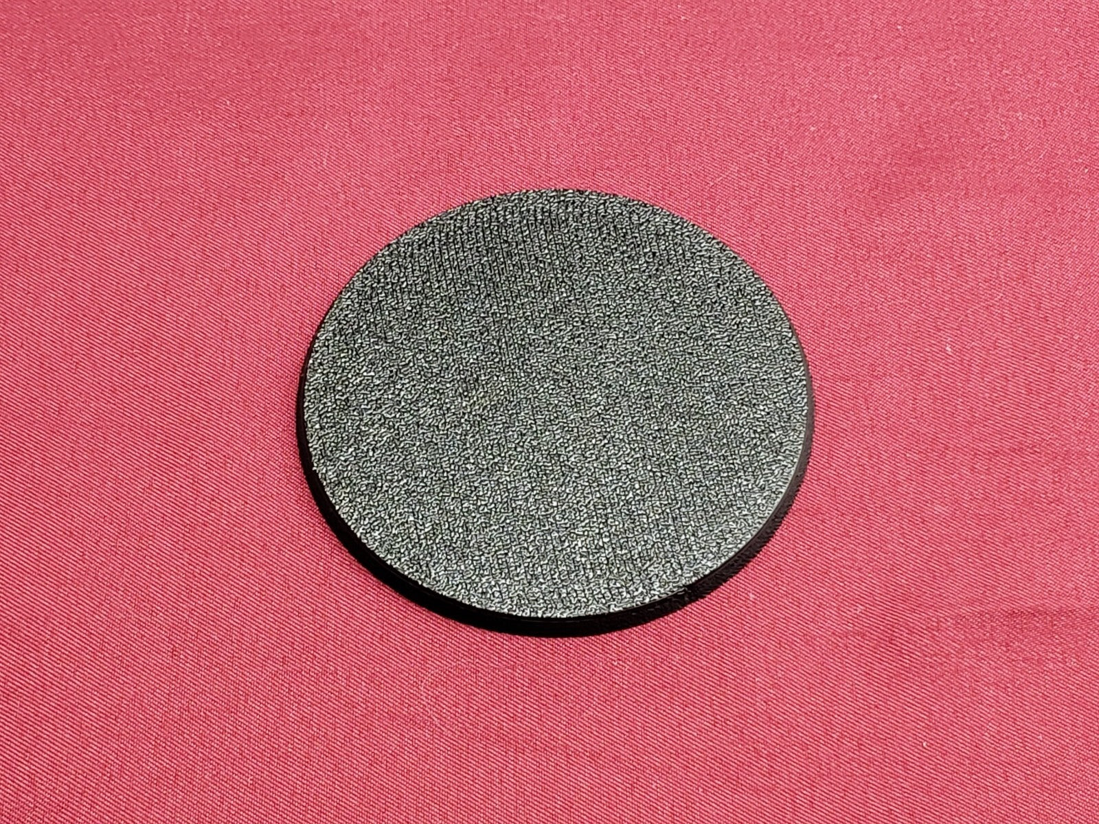 60mm Round Bases - Plain Black Beveled Bases - Wargaming Old School Bases