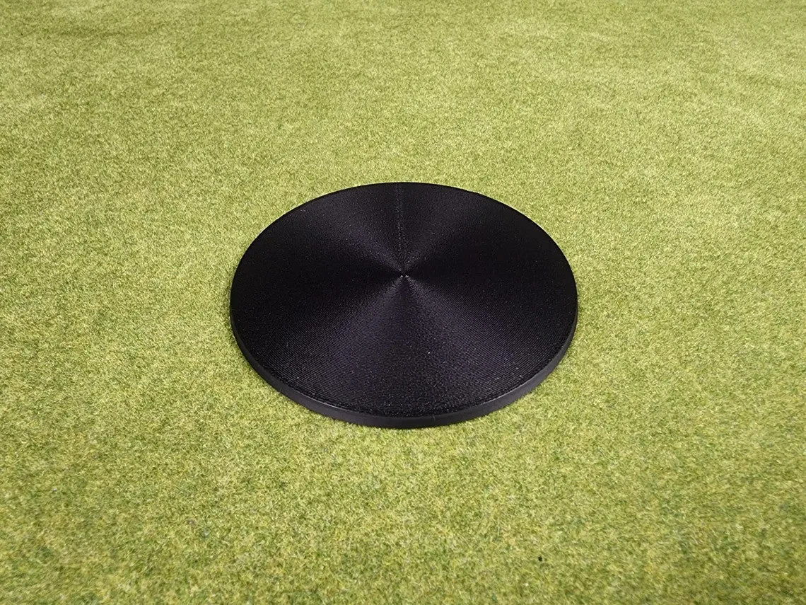 100mm Round Bases - Plain Beveled Bases - Wargaming Old School Bases