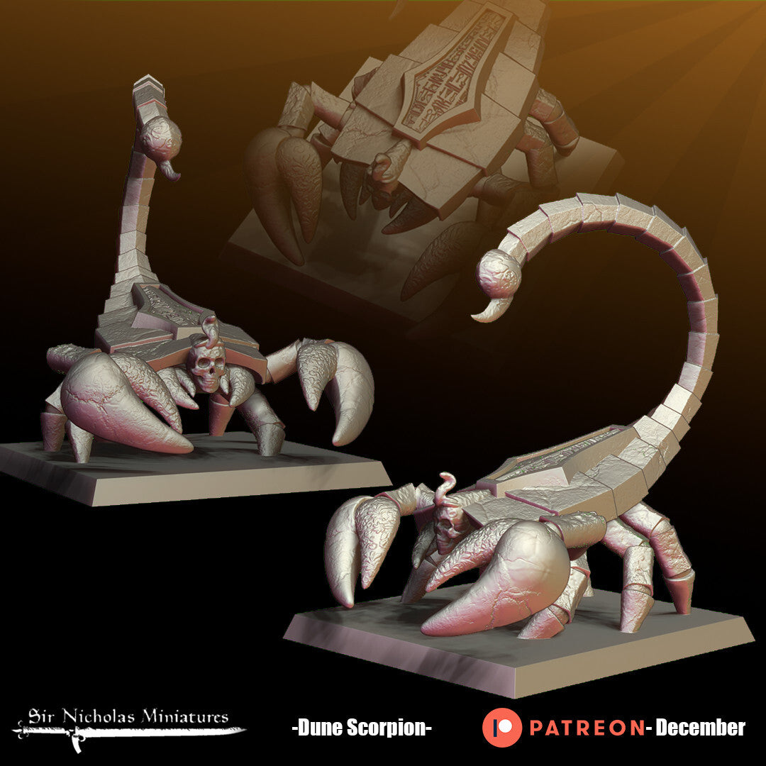 Dune Scorpion - Entombed Scorpion Statuary