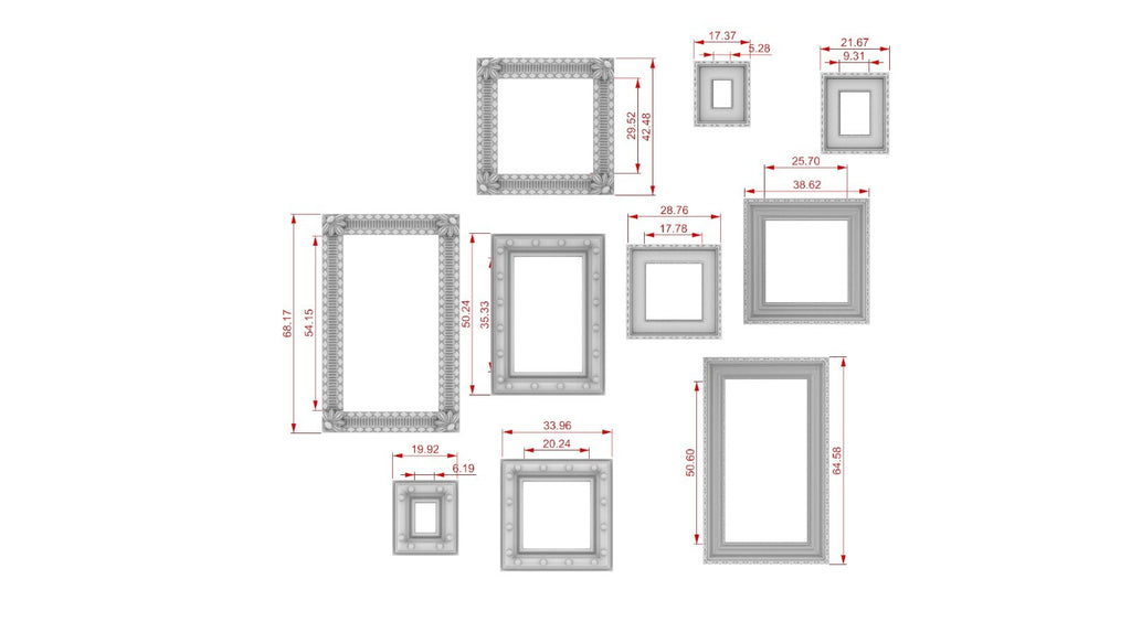 Art Frames - Wall Ornament - Building Decor - Painting Casing - Picture Hangings