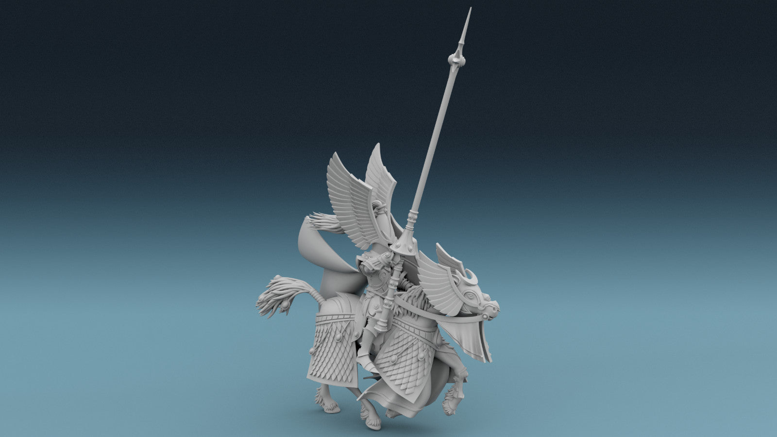 Elven Knight with Banner