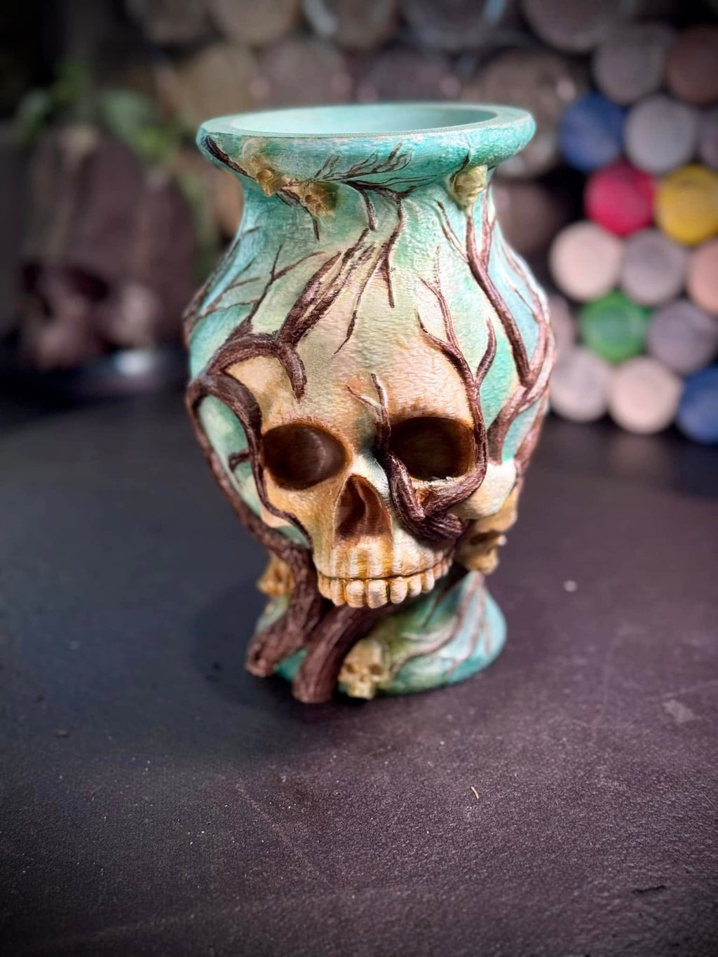 The Forbidden Vase - DnD Table Centerpiece - Necromancer's Flower Pot (unpainted)