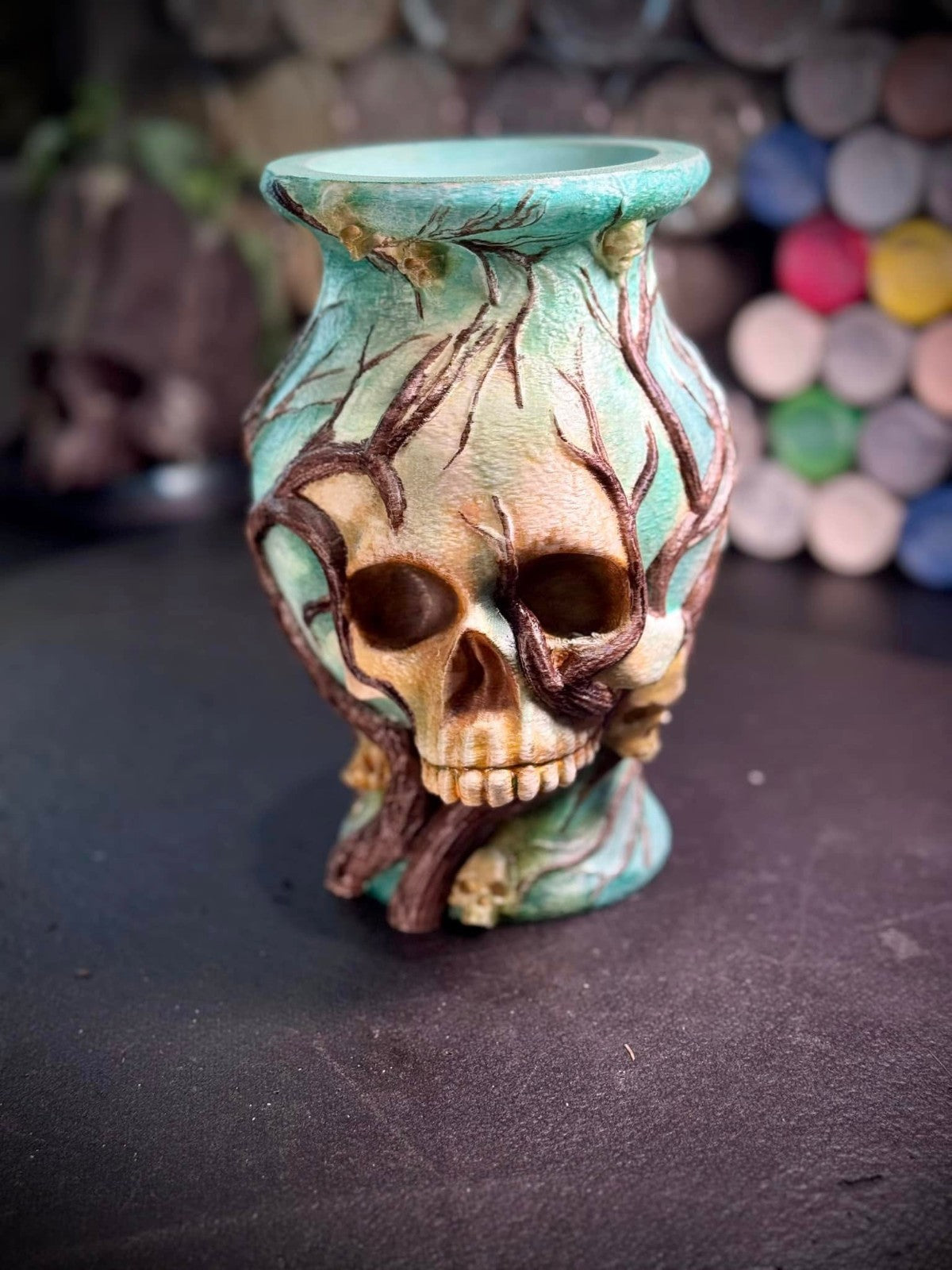 The Forbidden Vase - DnD Table Centerpiece - Necromancer's Flower Pot (unpainted)