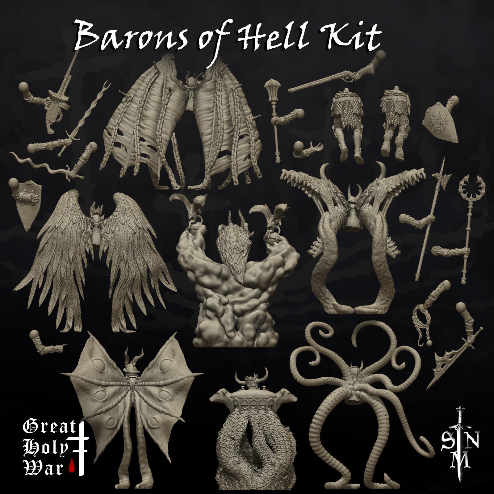 Barons of Hell Kit - Demonic Avatars of Sin - Seven Headed Serpent Amazing Proxy
