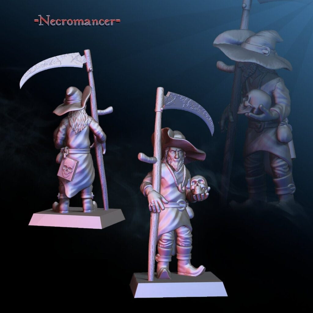 Necromancer - Dark Wizard - Pointed Hat Wizard