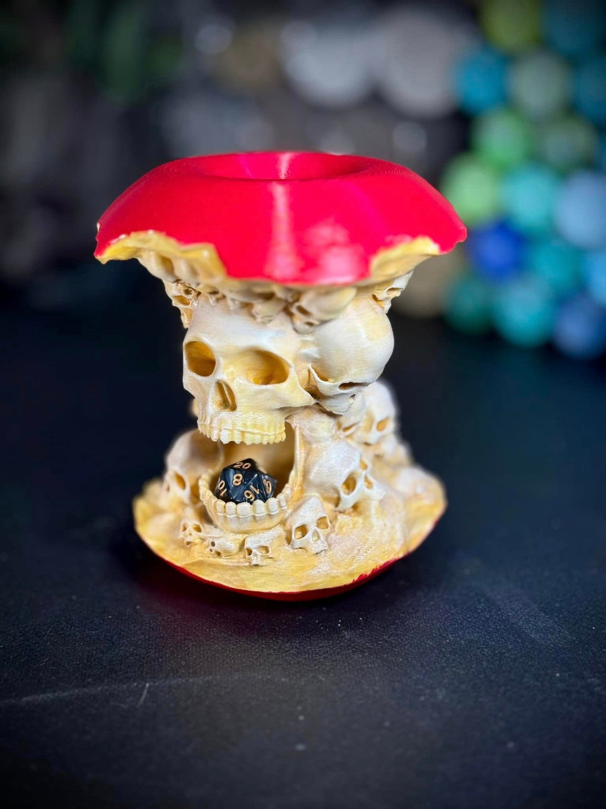 The Forbidden Fruit Dice Tower - Evil Apple Dice Roller for DnD (unpainted)