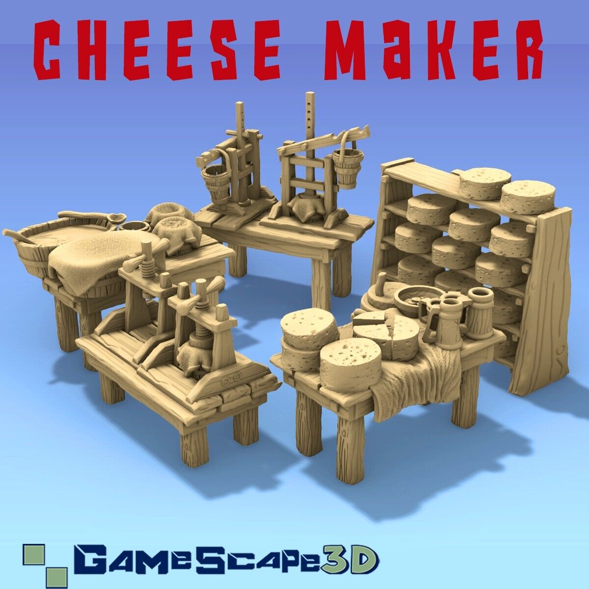 Cheese Maker - Dairy Producer - Kitchen Workshop Terrain - Culinary Models