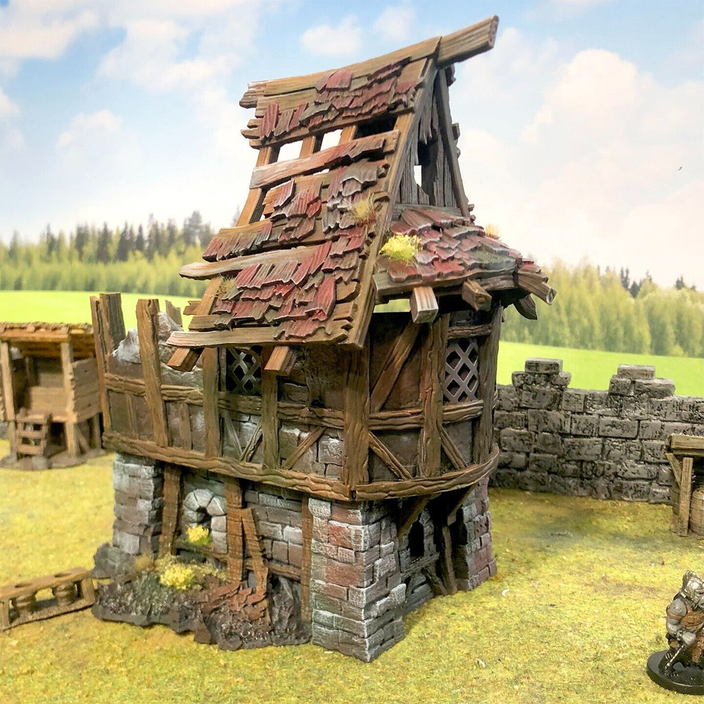 Timber Frame Ruin #2 (2 roof variations) Terrain Building