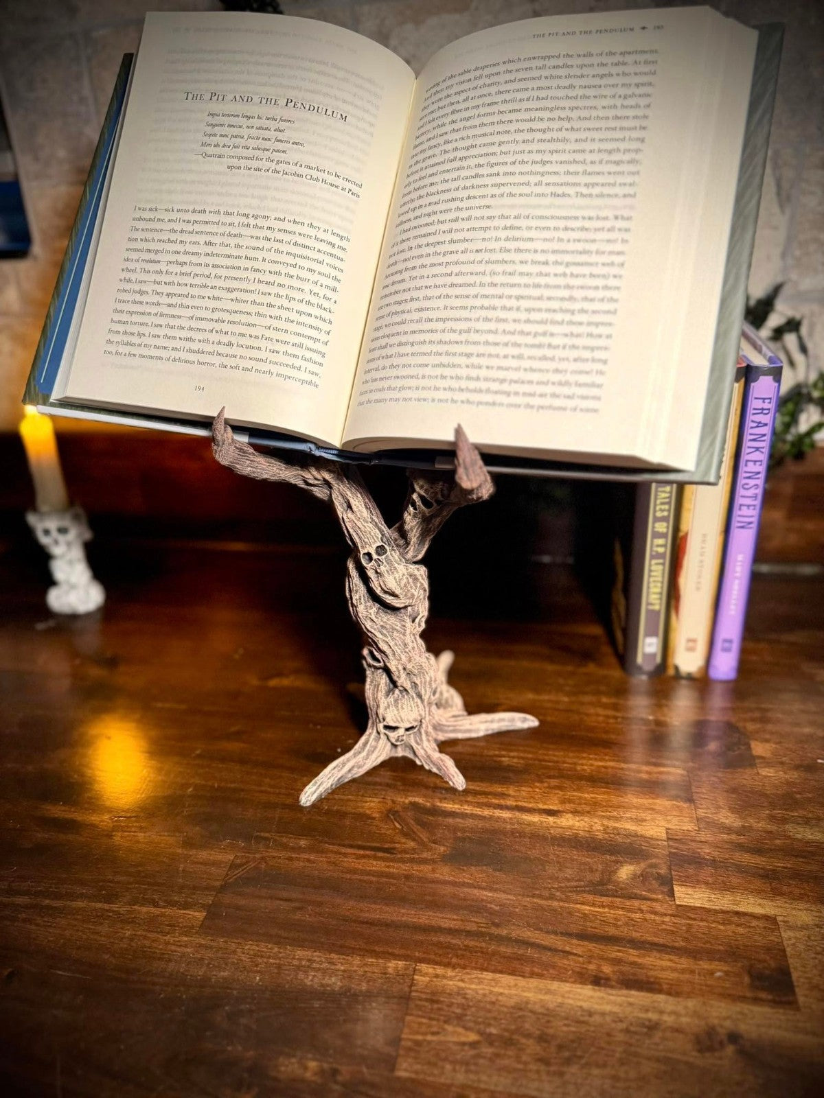 The Forbidden Book Holder - Scary DnD Desk Mounted Tablet Holder (unpainted)