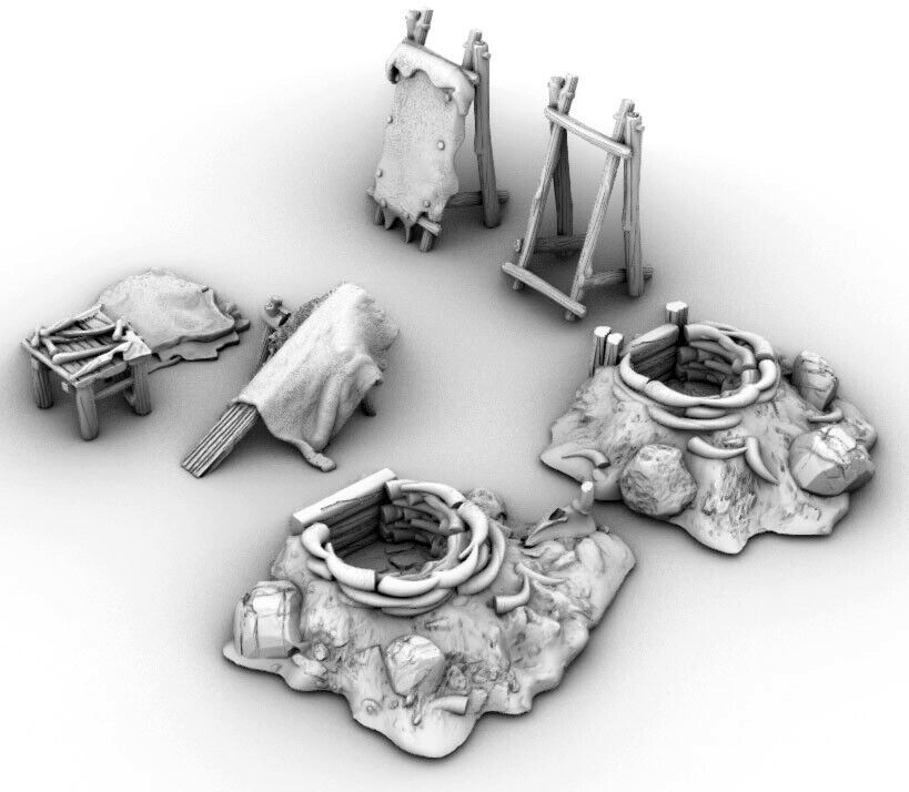 Tanning Work Site - Pelt Shop - Orc Goblin Clothing Weaving Area -